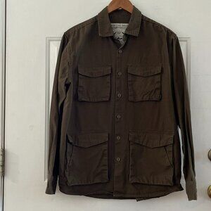 Poler Camp Vibes  Brand gorpcore Brown Outdoor Camping Canvas Jacket Sz sm